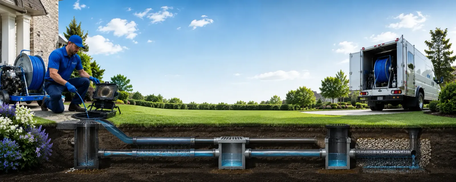 Outdoor drain cleaning information for Eskridge, KS